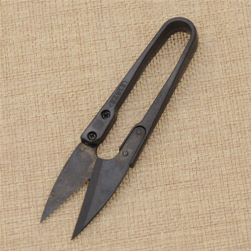 Black U Shape Clippers Trimming Scissors Yarn Sewing Embroidery Handcraft Tools