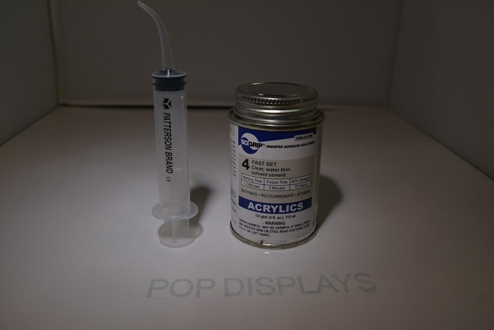 Ips Weld-on # 4 Solvent Plastic Plexiglass Acrylic Glue 4 Oz.      4 S