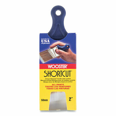 Shortcut Paint Brush Flat Profile 2" Wide Plastic Handle 0q32110020