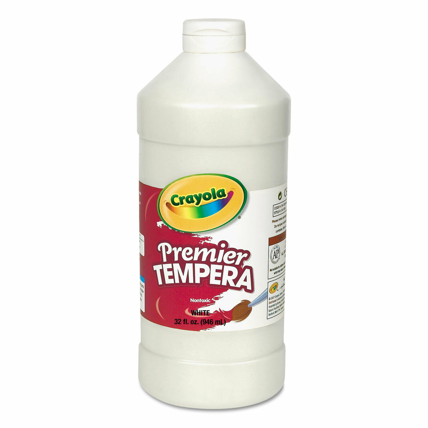 Premier Tempera Paint White 32 Oz Bottle 541232053
